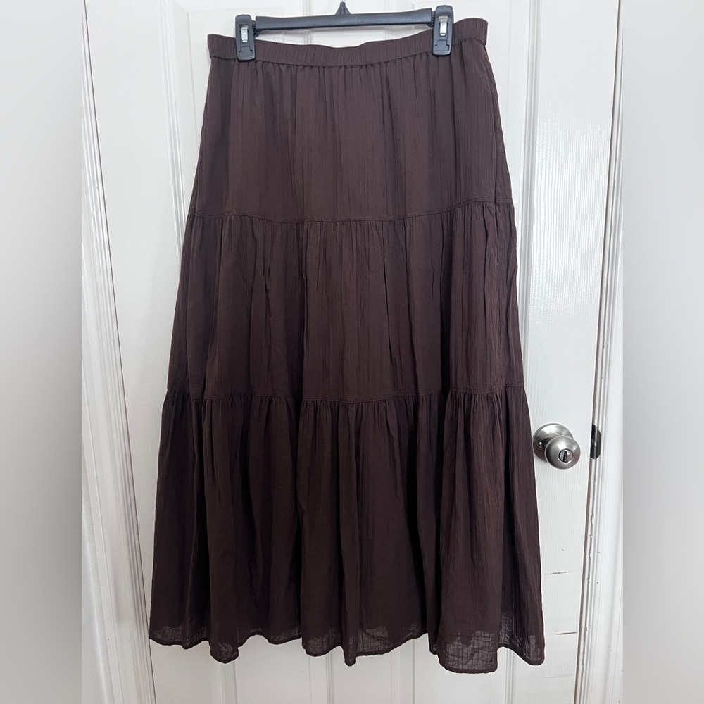 Uniqlo Dark Brown Maxi Skirt